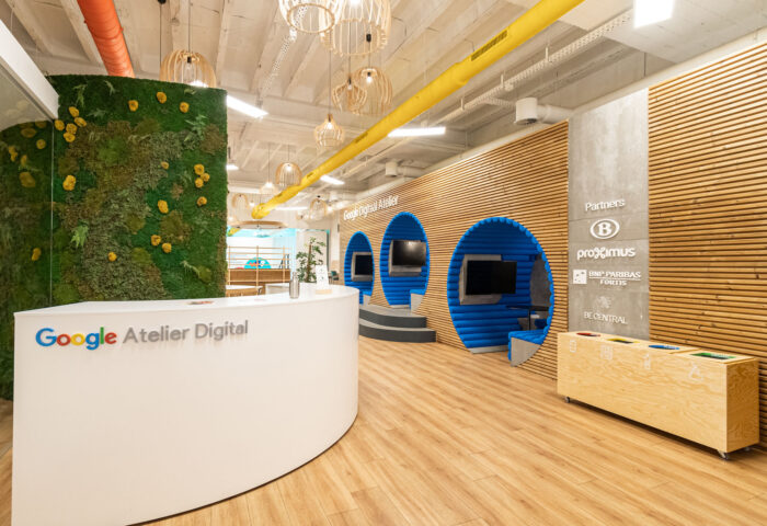 kantoorinrichting Brussel - Inrichting kantoorruimte - interieurarchitect - Google Digital Atelier Belgium